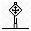 Intersection Regulation Crossroad Icon