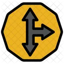 Intersection Sign  Icon