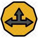 Intersection Sign  Icon