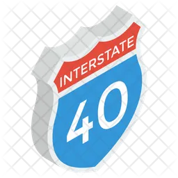 Interstate Shield  Icon