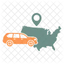 Interstate Travel Road Street Icon