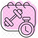 Interval Training Color Shadow Thinline Icon アイコン
