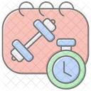 Interval Training Lineal Color Icon Icon