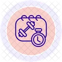 Interval Training Line Icon Icon