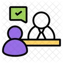 Interview Discussion Negotiation Icon