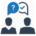 Ask Question Business Discussion Icon