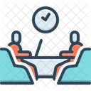 Interview Meeting Conversation Icon