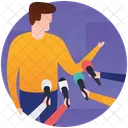 Interviewing Live Interview Celebrity Questions Icon