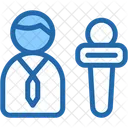 Interviewer Communications Microphone Icon