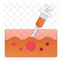 Intravenous Syringe Vaccine Icon