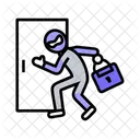 Intruder Break In Theft Icon