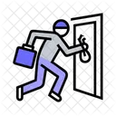 Intruder Break In Theft Icon