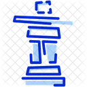Inukshuk Kanada Berg Symbol