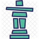 Inukshuk Kanada Berg Symbol