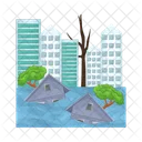 Inundación Icono