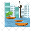 Inundación  Icono