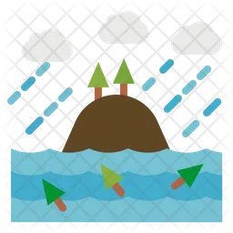 Inundación  Icono