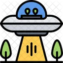 Invasion Extraterrestre Ovni Extraterrestre Icono