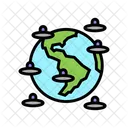 Invasion Planeta Espacio Icono
