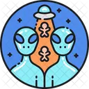 Invasive Alien Alien Spaceship Icon