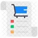 Inventory List Shopping List Task List Icon