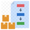 Inventory Management Tracking Production Icon
