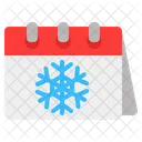 Inverno Calendario De Inverno Floco De Neve Icon