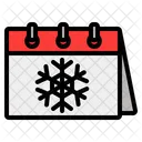 Inverno Calendario De Inverno Floco De Neve Icon