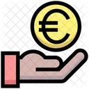 Inversion Dinero Euro Icono