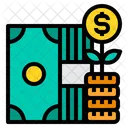 Dinero Efectivo Crecimiento Icon