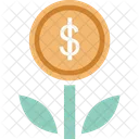 Dinero Planta Negocios Icono