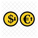 Inversion Dolar Moneda Icon