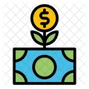 Inversion De Dinero Inversion Crecimiento Icono