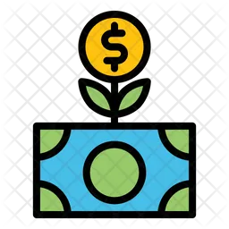 Inversión de dinero  Icono