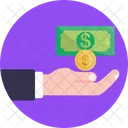 Contabilidad Donar Dinero Icono