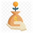 Inversion De Dinero Inversion En Dolares Inversion Financiera Icono