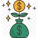 Inversión de dinero  Icono