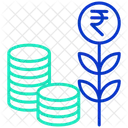 Crecimiento De La Inversion Inversion En Rupias Crecimiento Icono