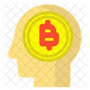 Cerebro Bitcoin Bitcoin Cerebro Icono