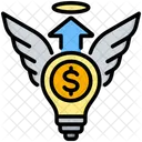 Inversor Angel Apoyo Inteligencia Icono