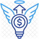 Inversor Angel Apoyo Inteligencia Icono