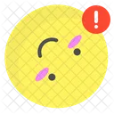 Inverted Confuse Face Icon