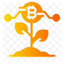 Invesment Plant Bitcoin Icon