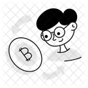 Investidor bitcoin  Ícone