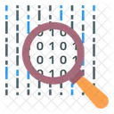 Investigacion De Codigo Investigacion Binaria Analisis Binario Icono