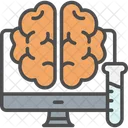 Investigación del cerebro  Icono