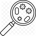 Investigación de bacterias  Icono