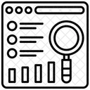 Investigacion De Datos Escaneo De Datos Escaneo De Auditoria Icono