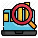 Investigación de datos en línea  Icono