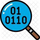 Investigacion De Datos Binario Busqueda Icono